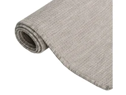 Alfombra de exterior de tejido plano gris taupe 120x170 cm ES92873