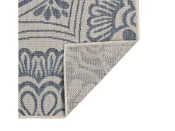 Alfombra de exterior de tejido plano 160x230 cm Estampado azul