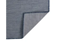Alfombra de exterior de tejido plano azul 200x280 cm ES35263