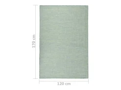 Alfombra de exterior de tejido plano 120x170 cm Turquesa