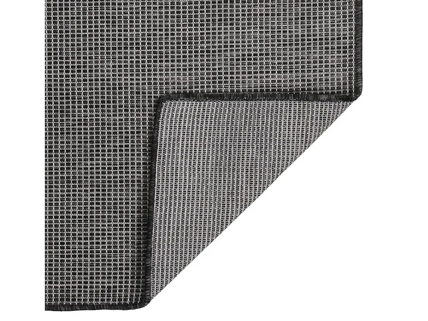 Alfombra de exterior de tejido plano 160x230 cm Gris