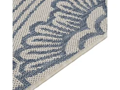 Alfombra de exterior de tejido plano 140x200 cm Estampado azul