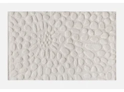 Alfombra de lana 100% con relieve, tufted a mano, efecto guijarros, 200 x 290, Marfil, ORABEL