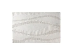 Alfombra de lana 100% en relieve, tufted a mano, 160 x 230, Marfil, SIRELIA