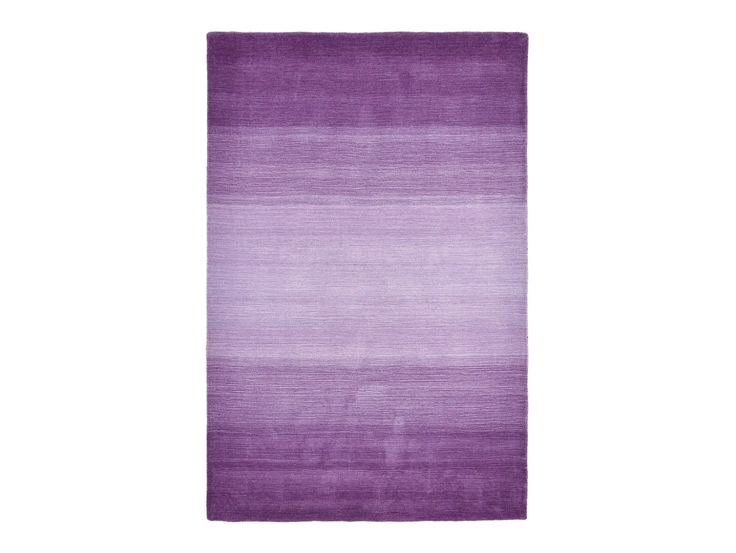 Alfombra de lana con degradado de color 90x160 cm Morado Wool Comfort