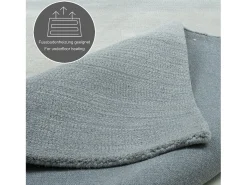 Alfombra de lana con degradado de color 140x200 cm Gris Wool Comfort