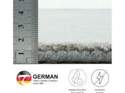 Alfombra de lana con degradado de color 190x290 cm Gris Wool Comfort