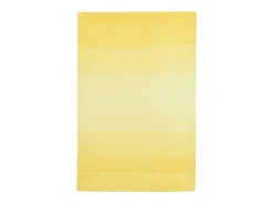 Alfombra de lana con degradado de color 70x140 cm Amarillo Wool Comfort
