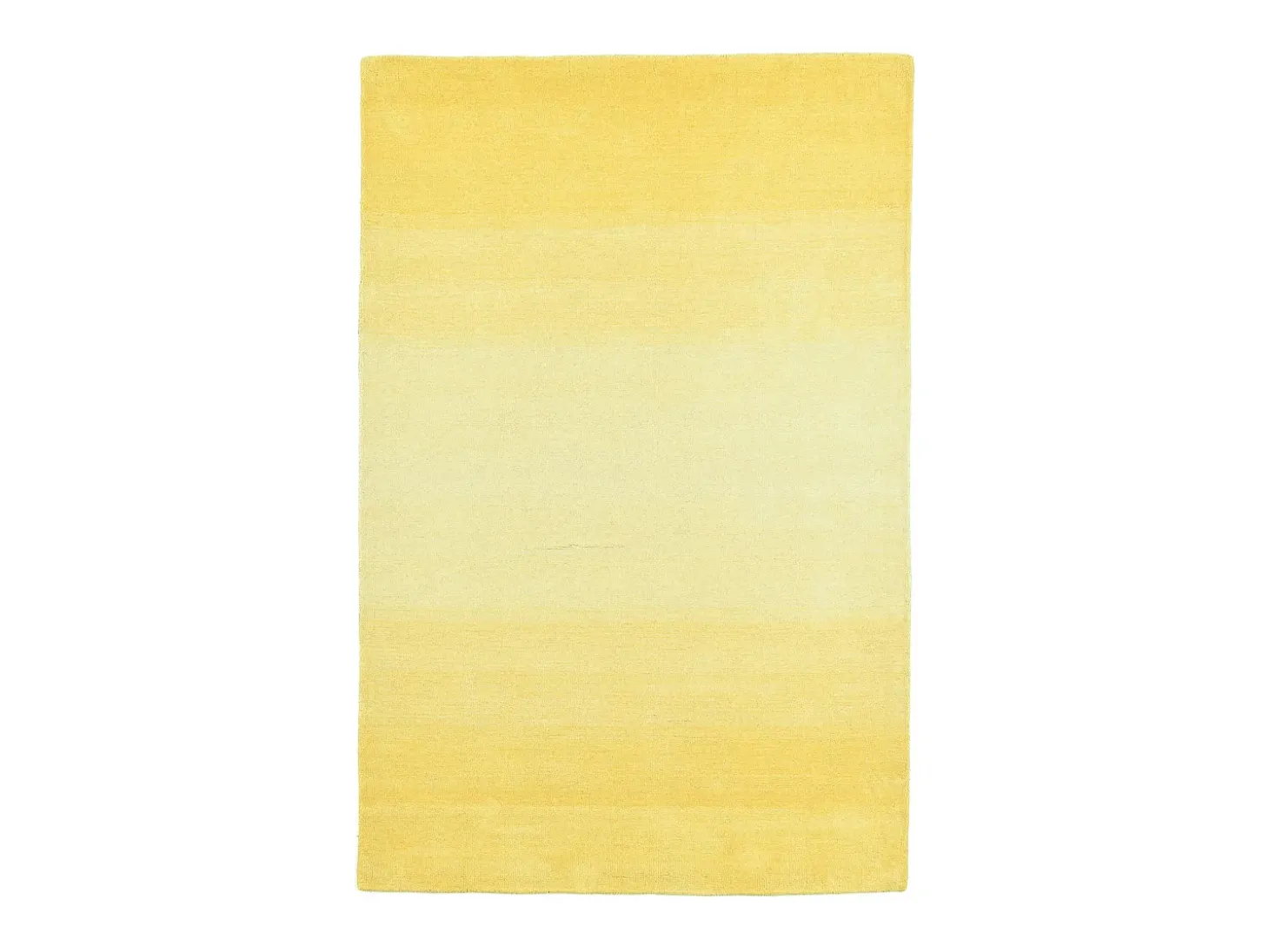 Alfombra de lana con degradado de color 160x230 cm Amarillo Wool Comfort