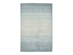 Alfombra de lana con degradado de color 70x140 cm Gris Wool Comfort