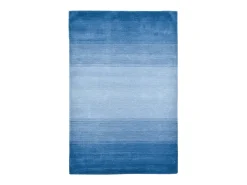 Alfombra de lana con degradado de color 190x290 cm Azul Wool Comfort