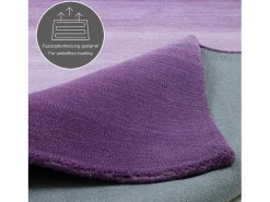 Alfombra de lana con degradado de color 60x90 cm Morado Wool Comfort