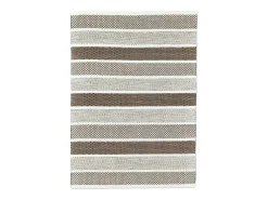 Alfombra de lana de estilo escandinavo 110x170 cm Gris natural Trondheim