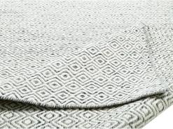 Alfombra de lana de estilo escandinavo 160x230 cm Gris natural Trondheim