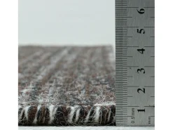 Alfombra de lana de estilo escandinavo 80x180 cm Gris natural Trondheim