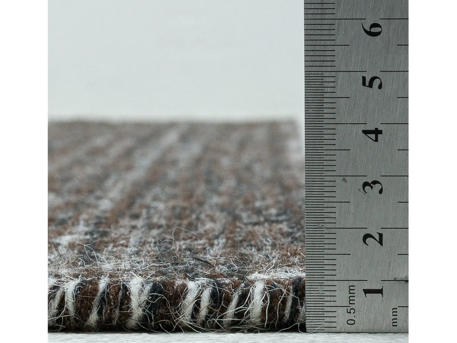 Alfombra de lana de estilo escandinavo 80x180 cm Gris natural Trondheim