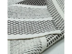Alfombra de lana de estilo escandinavo 80x180 cm Gris natural Trondheim