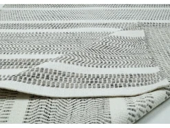 Alfombra de lana de estilo escandinavo 80x150 cm Gris natural Trondheim