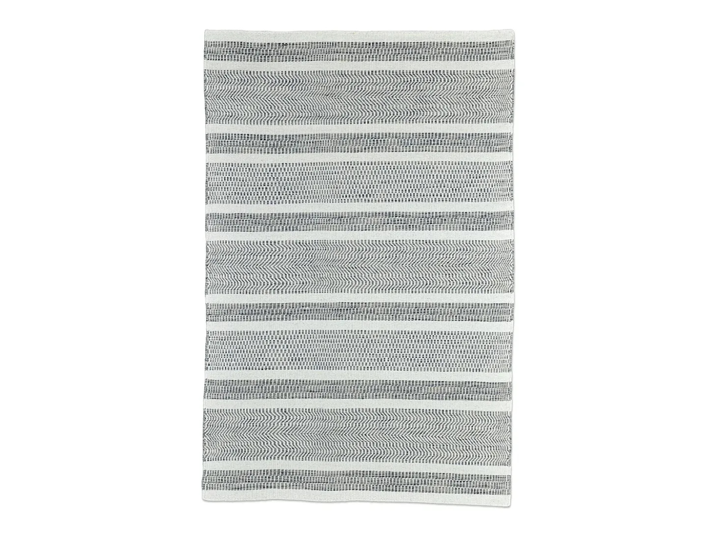 Alfombra de lana de estilo escandinavo 80x150 cm Gris natural Trondheim