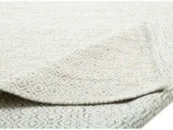 Alfombra de lana de estilo escandinavo 80x150 cm Beige natural Trondheim