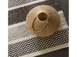 Alfombra de lana de estilo escandinavo 80x150 cm Gris natural Trondheim