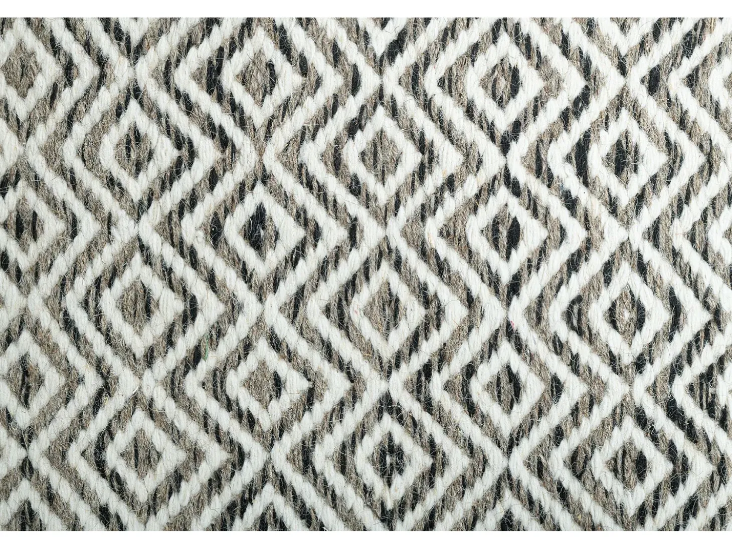 Alfombra de lana de estilo escandinavo 110x170 cm Gris natural Trondheim
