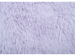 Alfombra de lana natural tejida a mano 140x190 cm Morado Fluffy