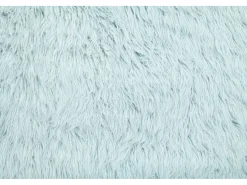 Alfombra de lana natural tejida a mano 140x190 cm Azul claro Fluffy