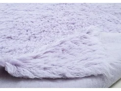 Alfombra de lana natural tejida a mano 180x250 cm Morado Fluffy