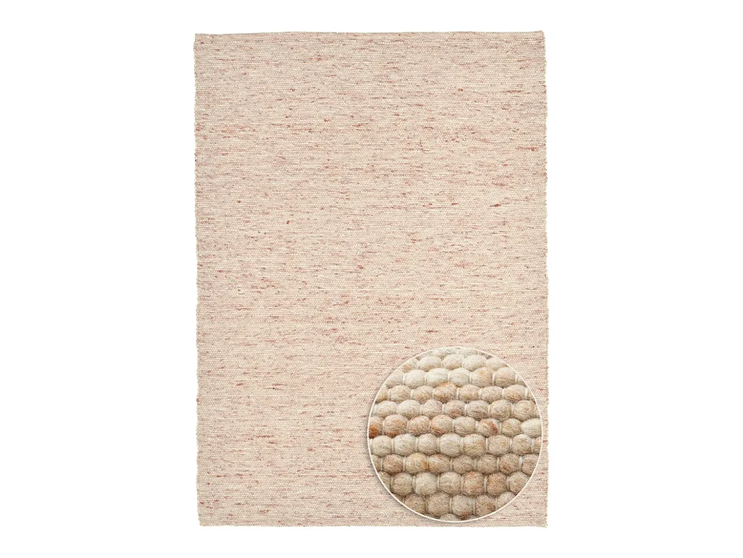 Alfombra de lana reversible tejida a mano 140x200 cm Beige oscuro Alpen