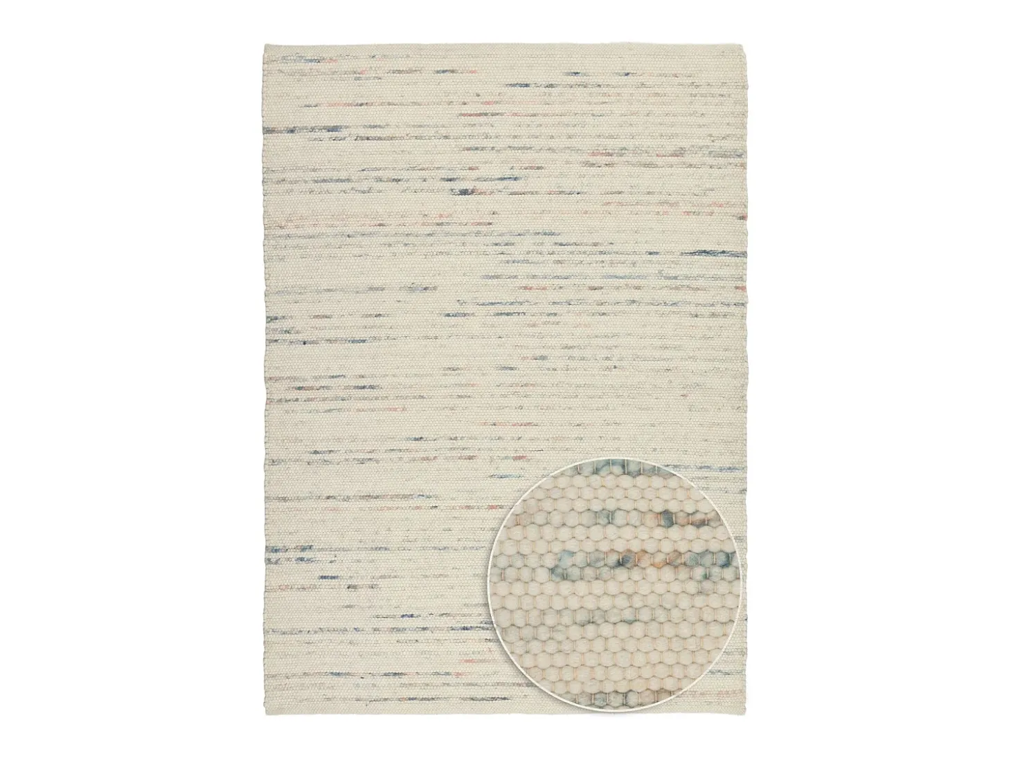 Alfombra de lana reversible tejida a mano 140x200 cm Colorido Alpen