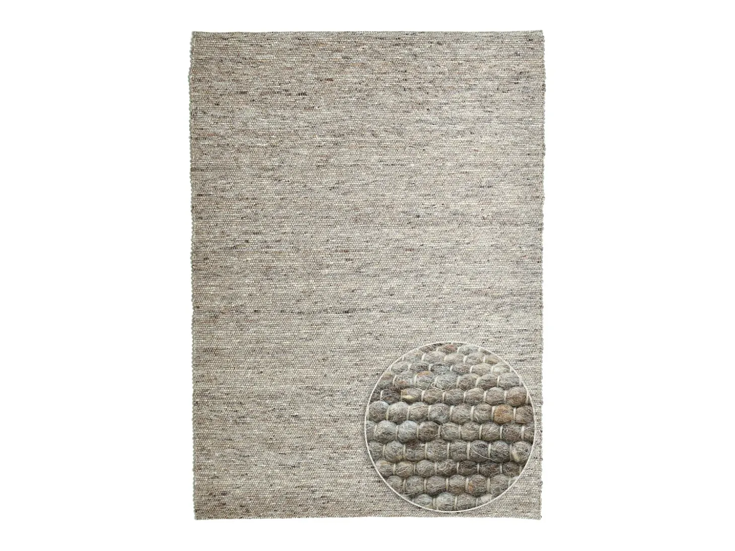 Alfombra de lana reversible tejida a mano 190x290 cm Marrón Multi Alpen