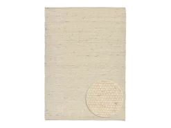 Alfombra de lana reversible tejida a mano 70x140 cm Naturaleza Alpen