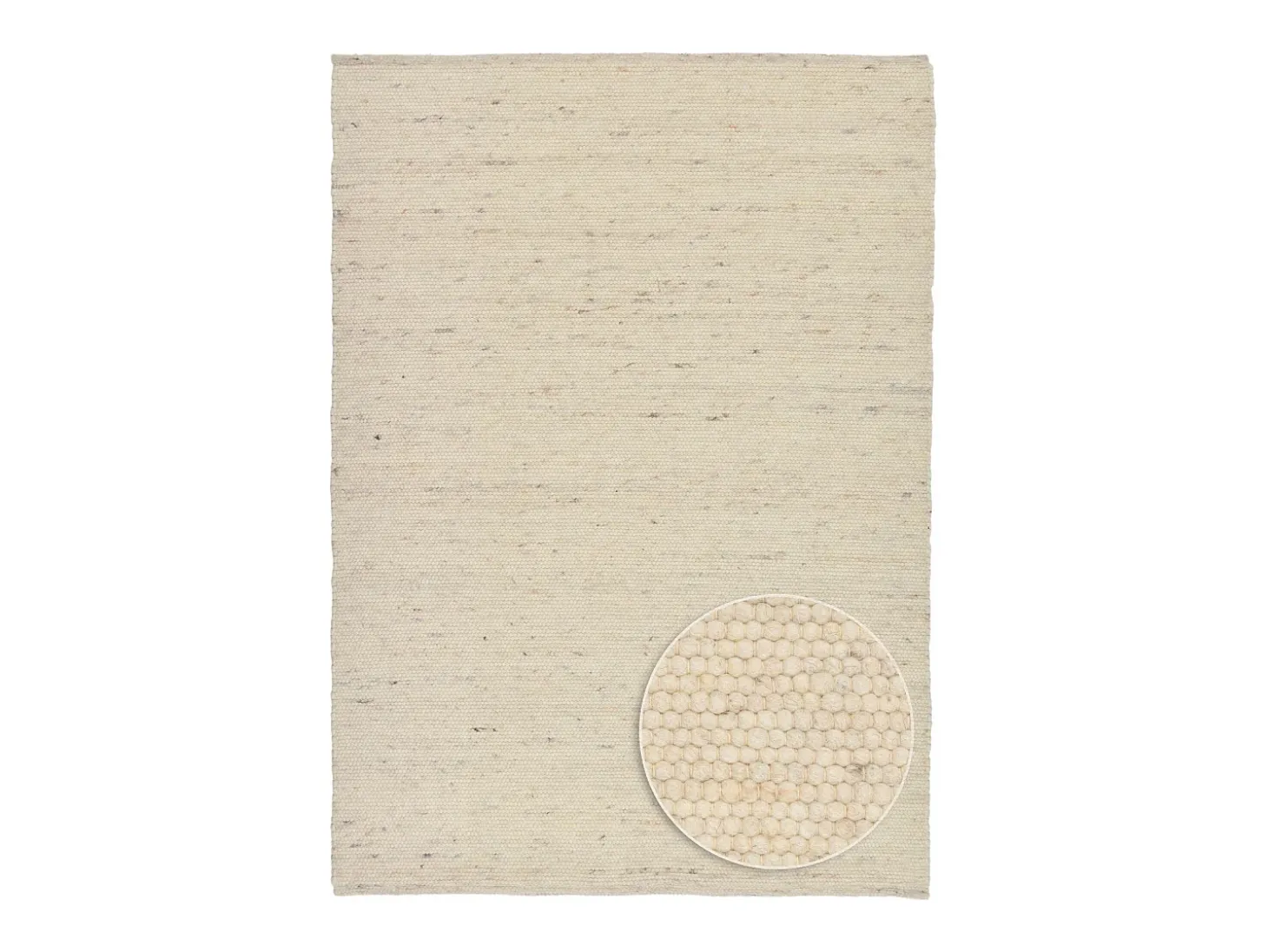 Alfombra de lana reversible tejida a mano 70x140 cm Naturaleza Alpen