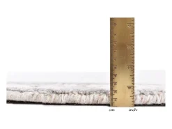 Alfombra de lana tejida a mano 190x190 cm Beige natural Nakarta