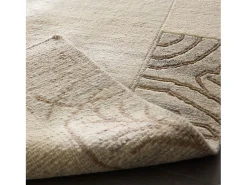 Alfombra de lana tejida a mano 120x180 cm Gris natural Nakarta