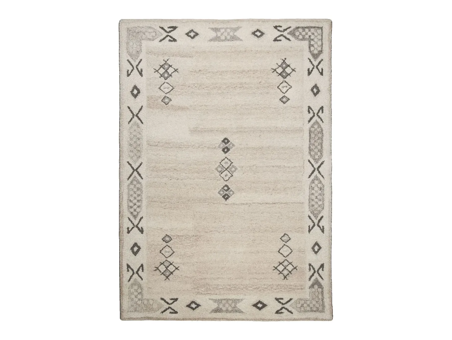 Alfombra de lana tejida a mano al estilo bereber 60x90 cm Melange Royal Berber