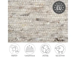Alfombra de lana tejida a mano reversible 290x390 cm Arena Multi Alm-Glück