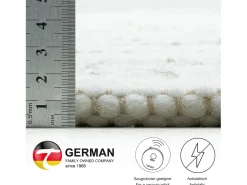 Alfombra de lana tejida a mano reversible 290x390 cm Gris natural Alm-Glück