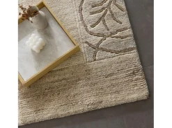 Alfombra de lana tejida a mano 250x350 cm Gris natural Nakarta