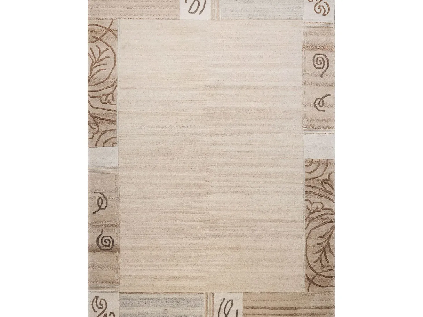 Alfombra de lana tejida a mano 250x350 cm Gris natural Nakarta