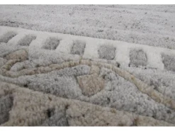 Alfombra de lana tejida a mano 170x240 cm Gris natural Nakarta