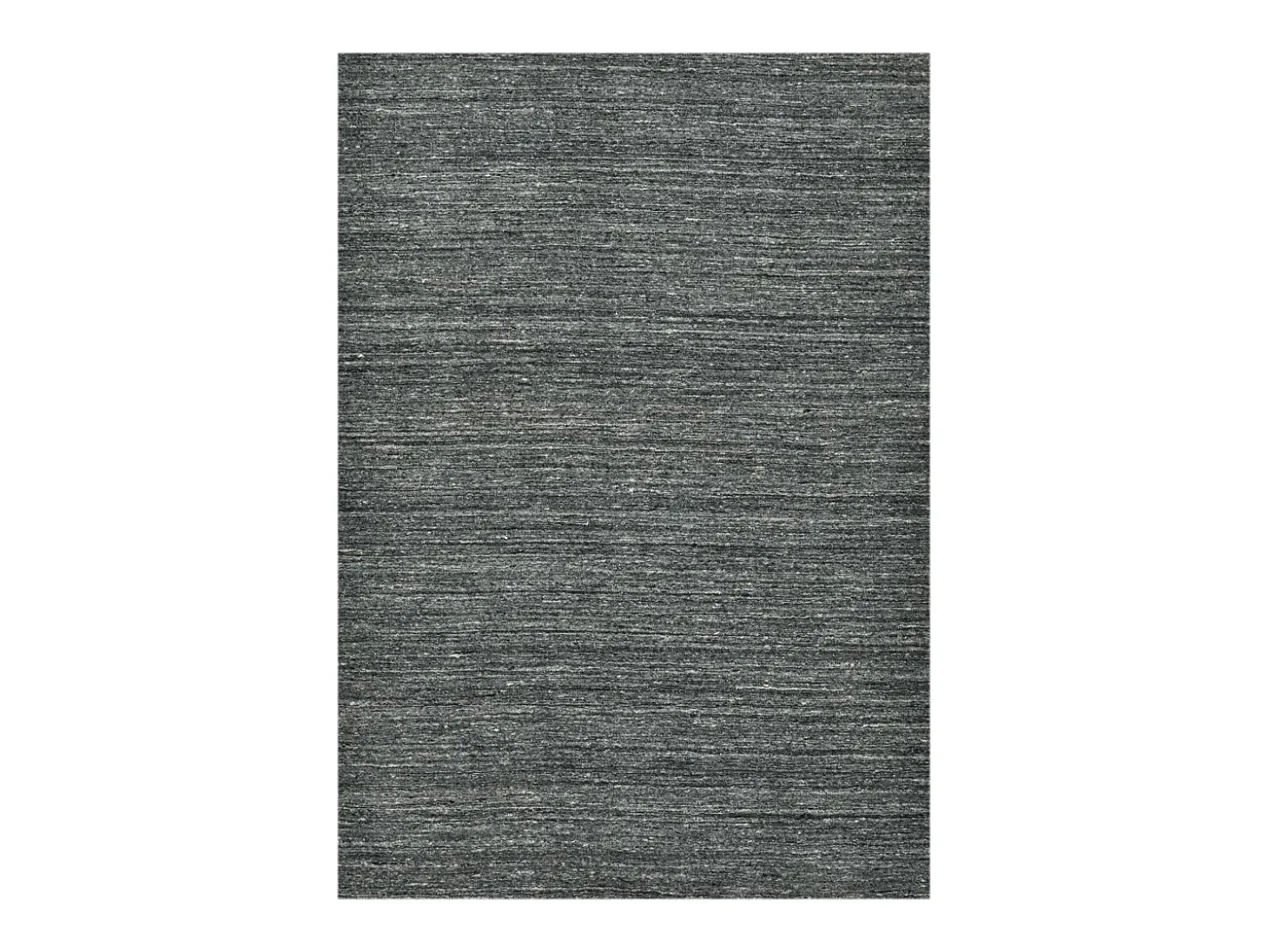 Alfombra de lana UNI tejida a mano 140x200 cm Antracita Pure