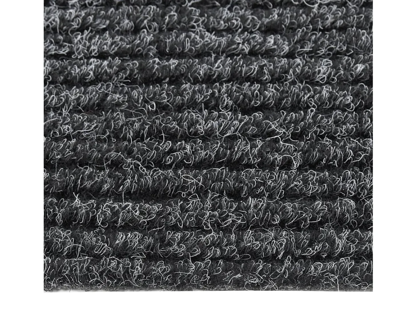 Alfombra de pasillo atrapa suciedad 100x150 cm gris antracita