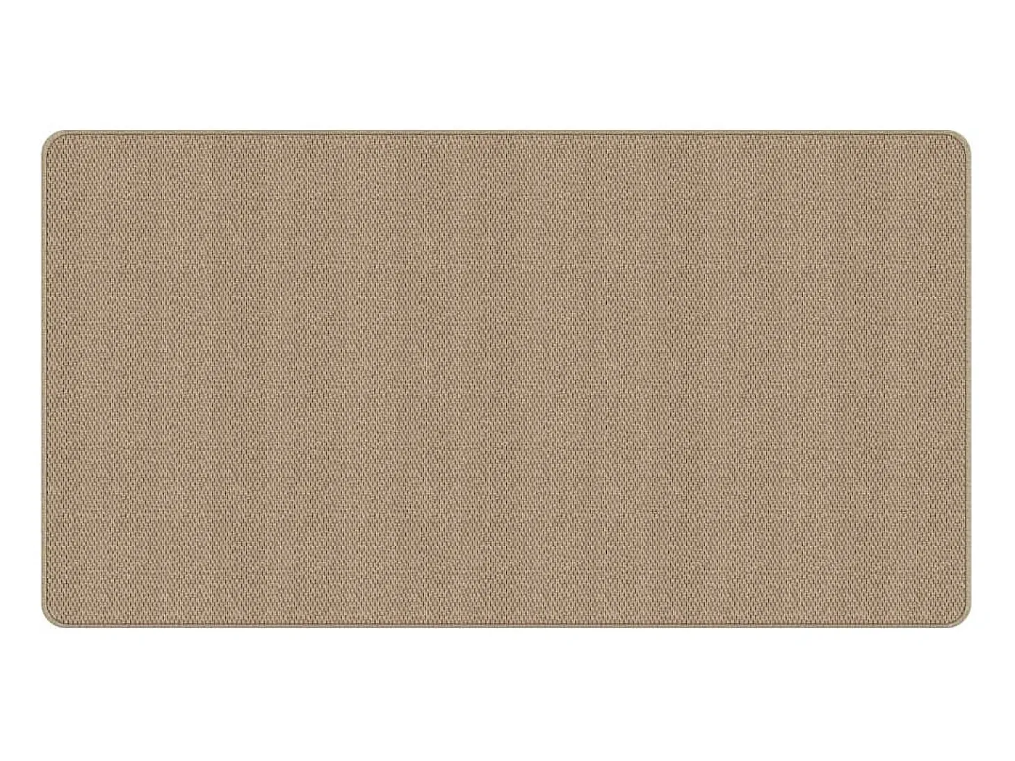 Alfombra de pasillo con aspecto de sisal color arena 80x150 cm ES530106
