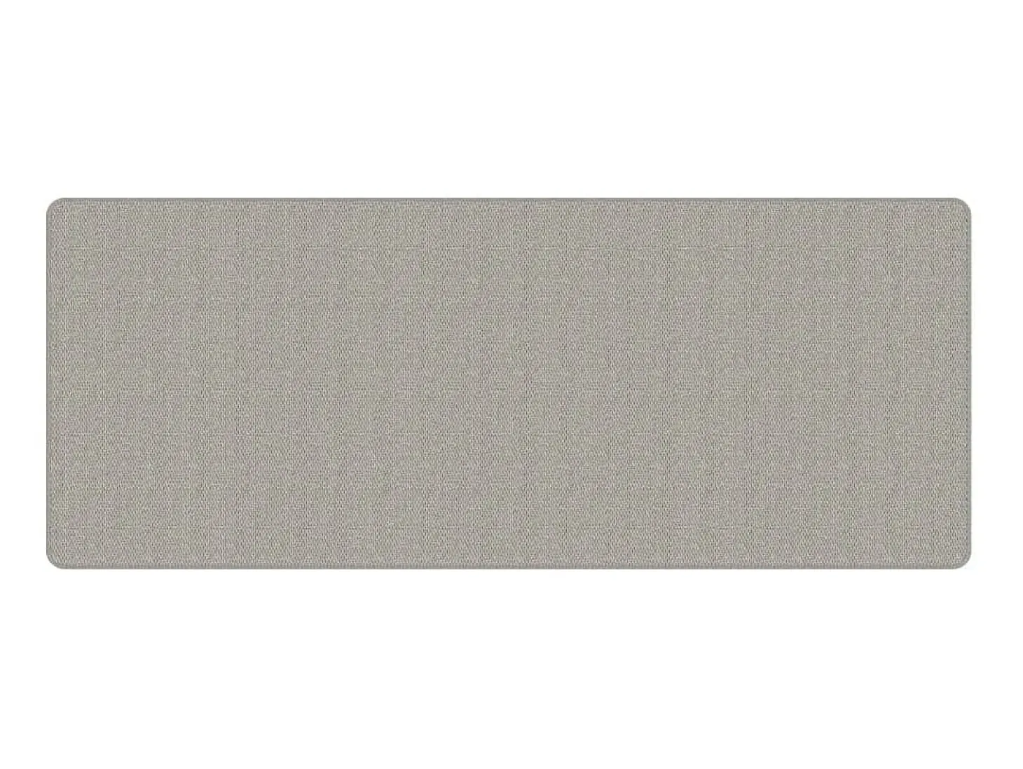 Alfombra de pasillo con aspecto de sisal gris taupe 80x200 cm ES522054