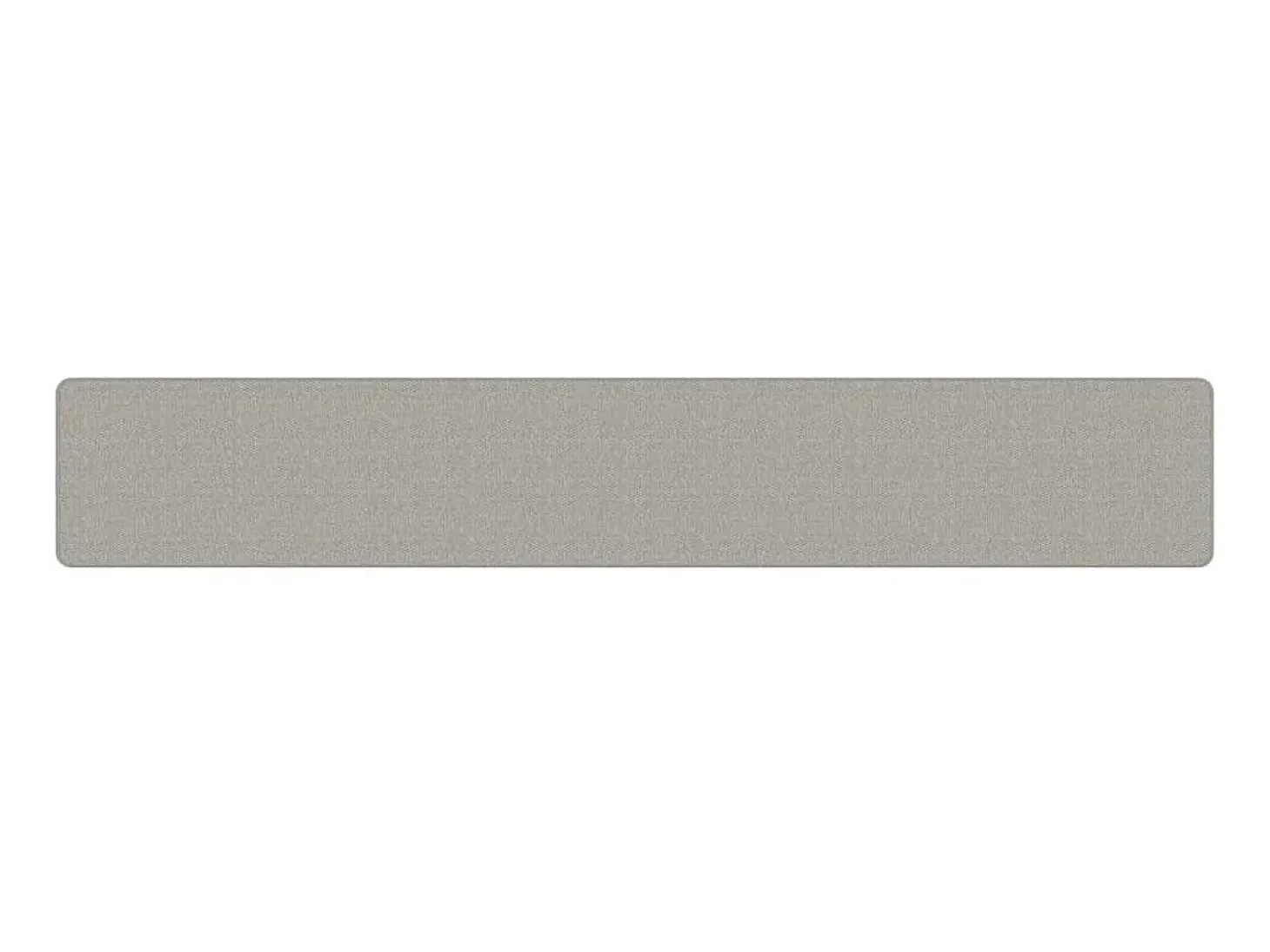 Alfombra de pasillo con aspecto de sisal gris taupe 50x300 cm ES565939