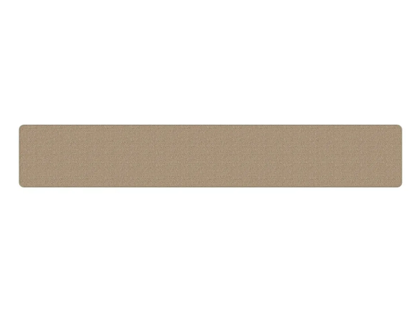 Alfombra de pasillo con aspecto de sisal color arena 50x300 cm ES705884
