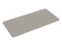Alfombra de pasillo con aspecto de sisal gris taupe 50x100 cm