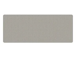 Alfombra de pasillo con aspecto de sisal gris taupe 80x200 cm